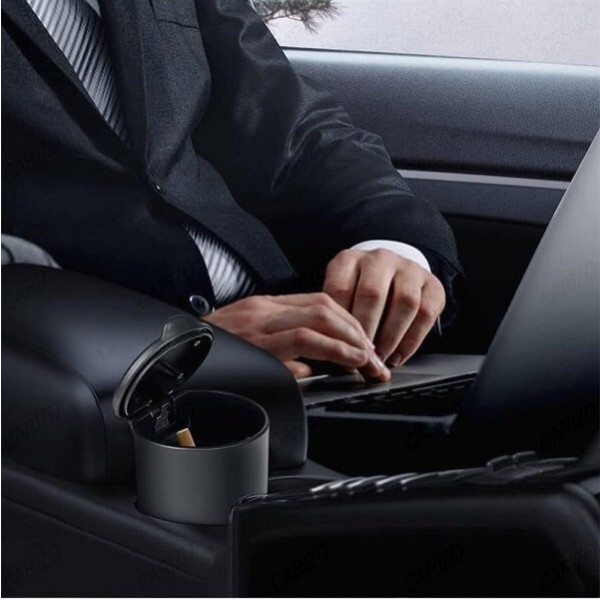 Φωτιζόμενο Σταχτοδοχείο Αυτοκινήτου με LED - Μαύρο