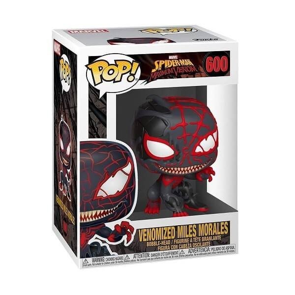 Funko POP Marvel's Spider-Man Maximum Venom - Venomized Miles Morales 600 Bobble-Head