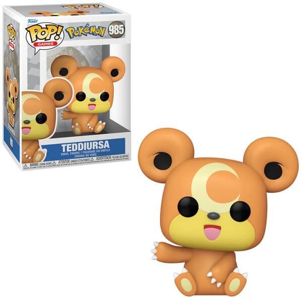 Funko POP Games Pokemon - Teddiursa 985 Vinyl Figure