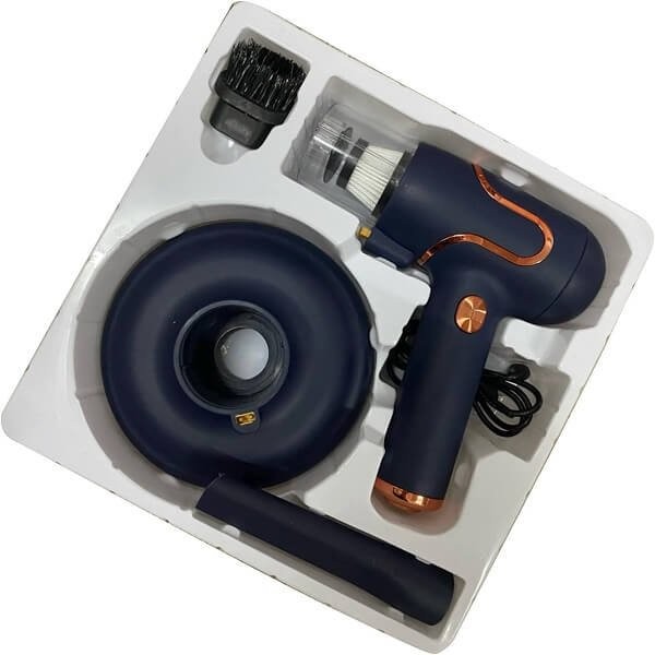 Επαναφορτιζόμενο Ηλεκτρικό Σκουπάκι Χειρός για Ακάρεα 3 σε 1 - Μπλε