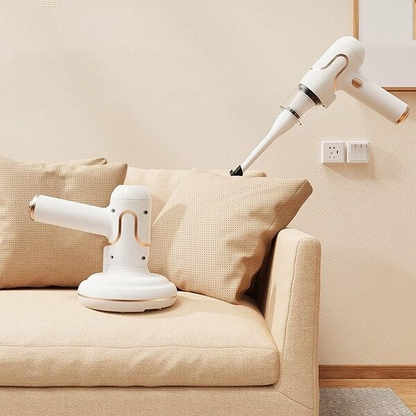 Επαναφορτιζόμενο Ηλεκτρικό Σκουπάκι Χειρός για Ακάρεα 3 σε 1 - Μπλε