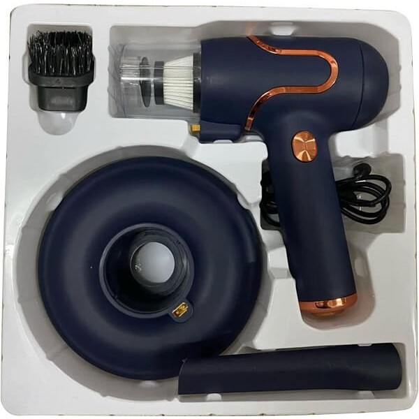 Επαναφορτιζόμενο Ηλεκτρικό Σκουπάκι Χειρός για Ακάρεα 3 σε 1 - Μπλε