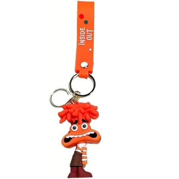 3D Μπρελόκ Σιλικόνης Inside Out - Anxiety - 8 εκ.