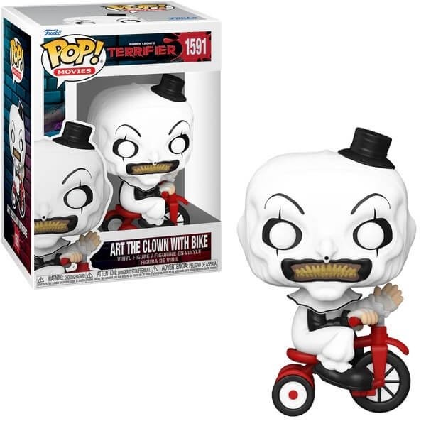 Funko POP Movies Terrifier - Art the Clown with Bike 1591 Vinyl Figure