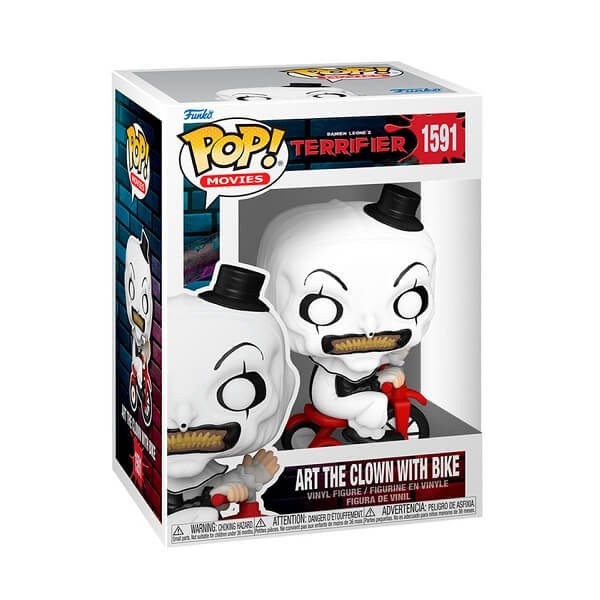 Funko POP Movies Terrifier - Art the Clown with Bike 1591 Vinyl Figure