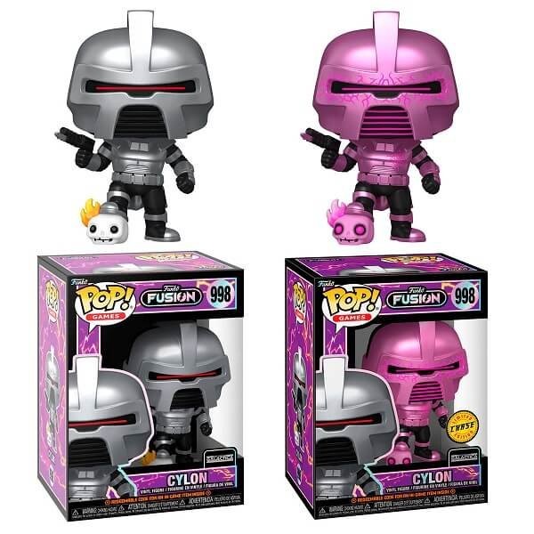 Funko POP Bundle of 2 Games Funko Fusion - Cylon (Battlestar Galactica) & Chase 998 Vinyl Figures