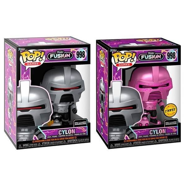 Funko POP Bundle of 2 Games Funko Fusion - Cylon (Battlestar Galactica) & Chase 998 Vinyl Figures
