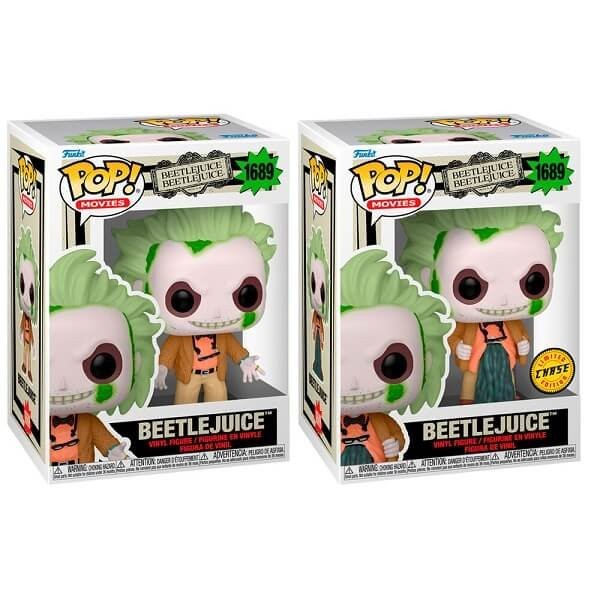 Funko POP Bundle of 2 Movies Beetlejuice Beetlejuice - Beetlejuice & Chase 1689 Vinyl Figures