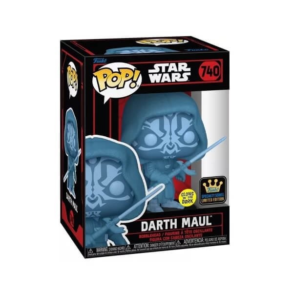 Funko POP Movies Star Wars - Darth Maul GitD 740 Bobble-Head Specialty Series