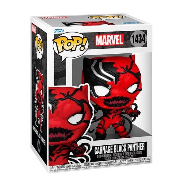 Funko POP Marvel - Carnage Black Panther 1434 Bobble-Head