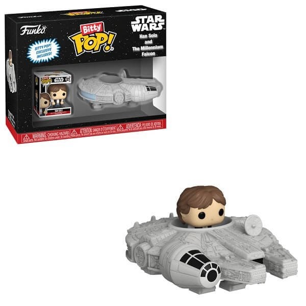 Funko Bitty POP Star Wars - Han Solo and The Milennium Falcon Vinyl Figure