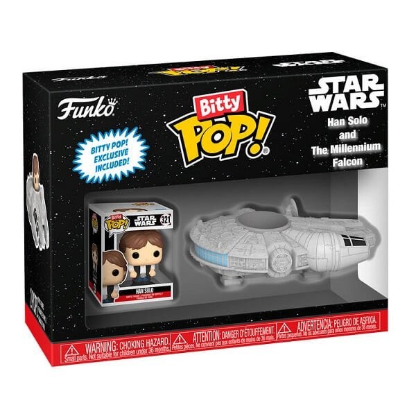 Funko Bitty POP Star Wars - Han Solo and The Milennium Falcon Vinyl Figure