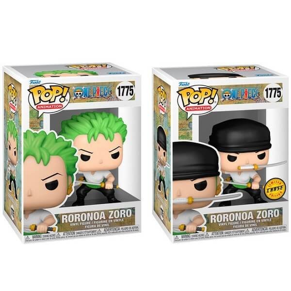 Funko POP Animation Bundle of 2 One Piece - Roronoa Zoro 1775 & Chase Vinyl Figure