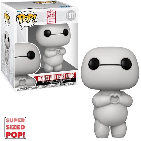 Funko POP Disney Big Hero 6 - Baymax with Heart Hands 1511 Super-sized 6" Vinyl Figure