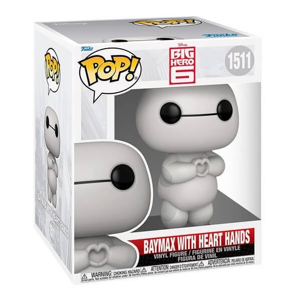 Funko POP Disney Big Hero 6 - Baymax with Heart Hands 1511 Super-sized 6" Vinyl Figure