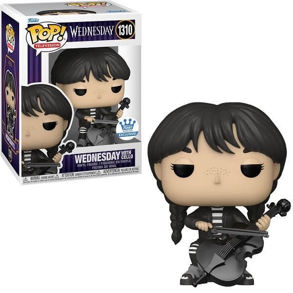 Funko POP Television Wednesday - Wednesday With Cello 1310 Vinyl Figure Funko Shop Exclusive