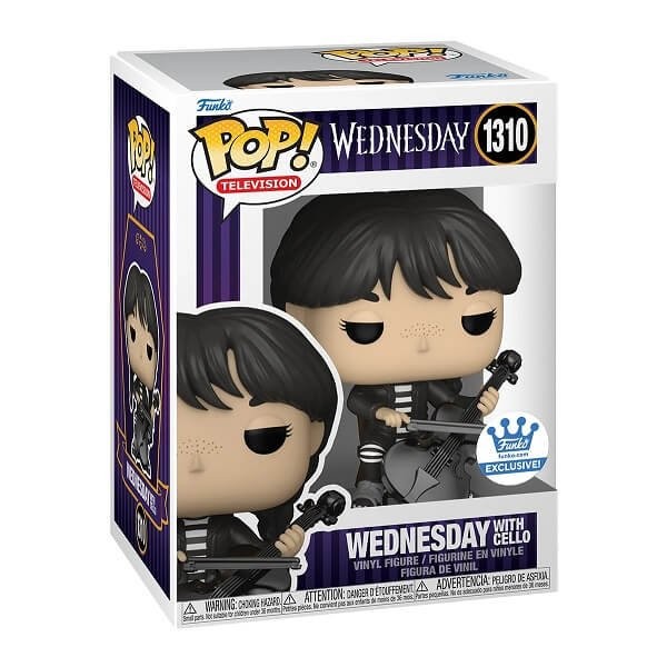 Funko POP Television Wednesday - Wednesday With Cello 1310 Vinyl Figure Funko Shop Exclusive
