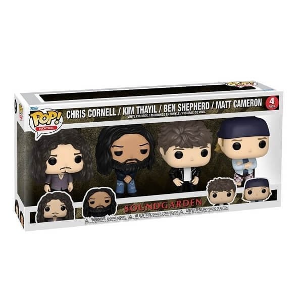 Funko POP Rocks Soundgarden - Chris Cornell, Kim Thayil, Ben Shepherd, Matt Cameron 4-Pack Vinyl Figures