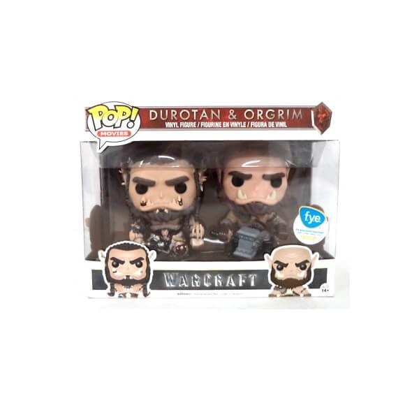 Funko POP Movies Warcraft - Durotan & Orgrim 2-Pack Vinyl Figures F.Y.E. Exclusive
