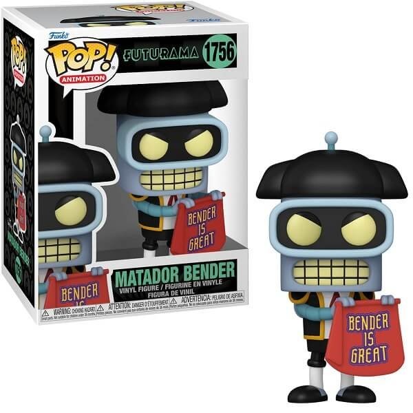 Funko POP Animation Futurama - Matador Bender 1756 Vinyl Figur