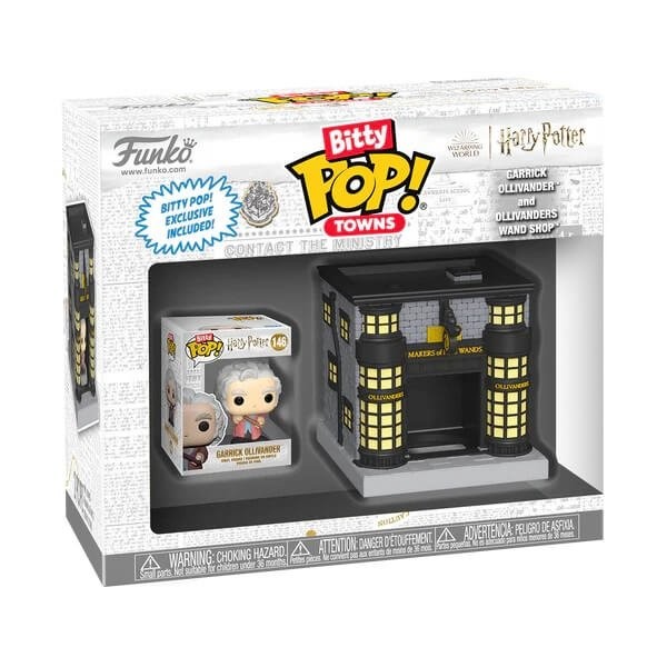 Funko Bitty POP Towns Harry Potter - Garrick Ollivander and Ollivanders Wand Shop Vinyl Figure