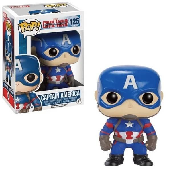 Funko POP Movies Captain America Civil War - Captain America 125 Vinyl Figure