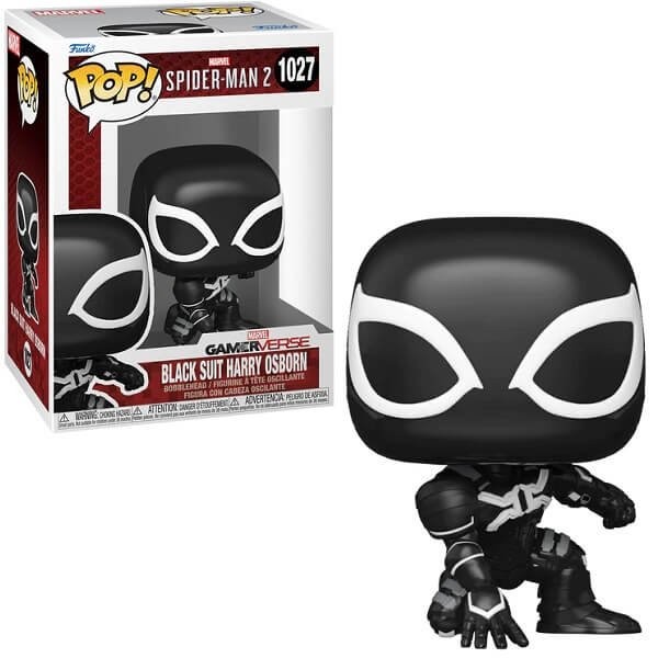 Funko POP Marvel GamerVerse Spider-Man 2 - Black Suit Harry Osborn 1027 Bobble-Head