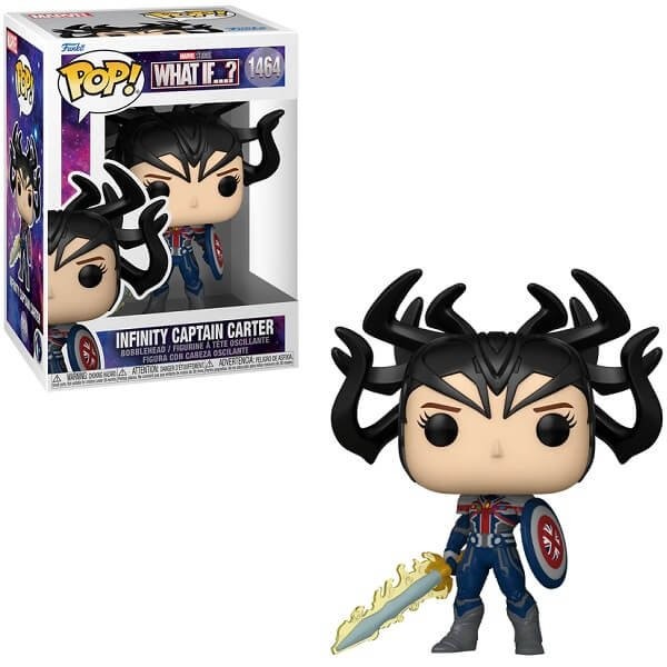 Funko POP Marvel What If? - Infinity Captain Carter 1464 Bobble-Head