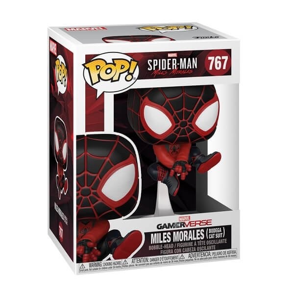 Funko POP Marvel GamerVers Spider-Man Miles Morales - Miles Morales (Bodega Cat Suit) 767 Bobble-Head