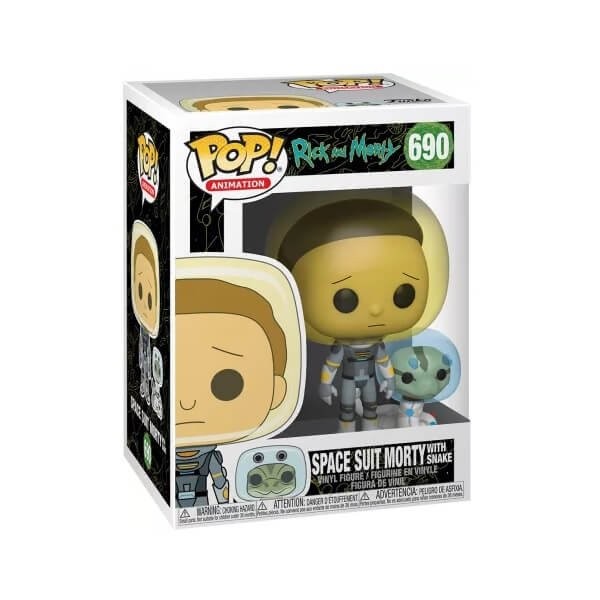 Funko POP Animation Rick and Morty - Space Suit Morty with snake 690 Vinyl Figure