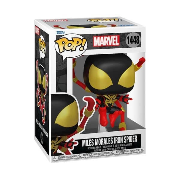 Funko POP Marvel - Miles Morales Iron Spider 1448 Bobble-Head