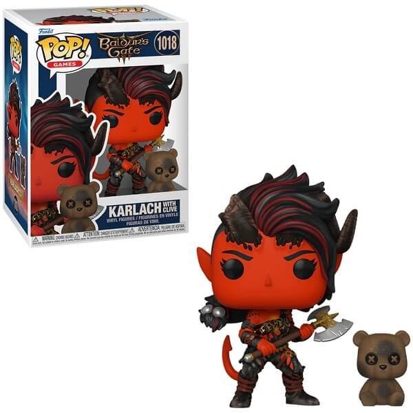 Funko POP Games Baldur’s Gate 3 - Karlach with Clive 1018 Vinyl Figure