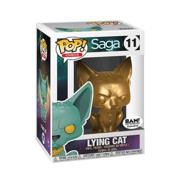 Funko POP Comics Saga - Lying Cat (Gold) 11 Vinyl Figure BAM! Exclusive