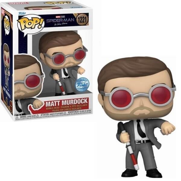 Funko POP Movies Spider Man No Way Home - Matt Murdock 1221 Bobble-Head Special Edition Exclusive