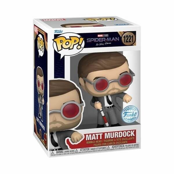 Funko POP Movies Spider Man No Way Home - Matt Murdock 1221 Bobble-Head Special Edition Exclusive