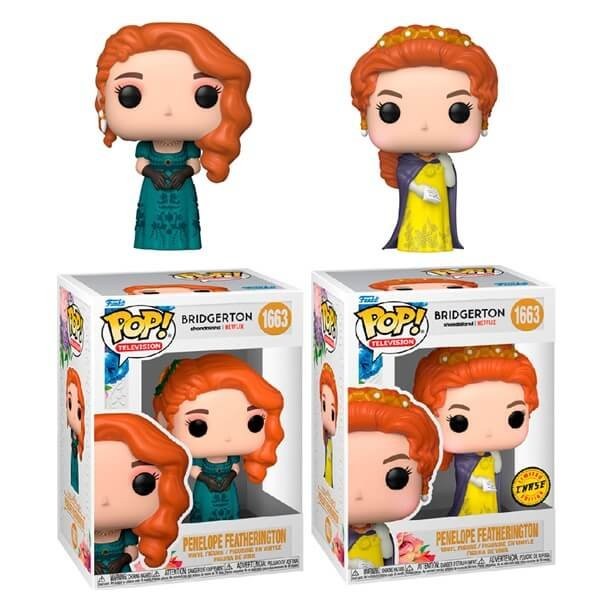 Funko POP Television Bundle of 2 Bridgerton - Penelope Featherington & Chase 1663 Vinyl Figure 