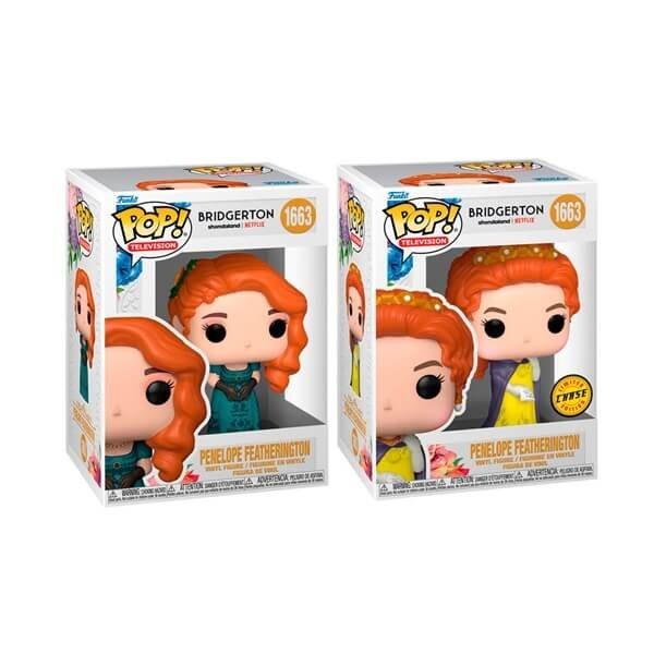 Funko POP Television Bundle of 2 Bridgerton - Penelope Featherington & Chase 1663 Vinyl Figure 