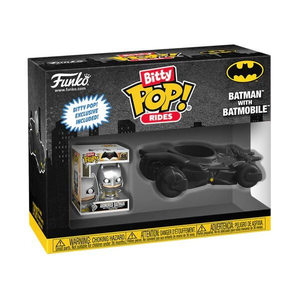 Funko Bitty POP Rides Heroes - Batman with Batmobile Vinyl Figure