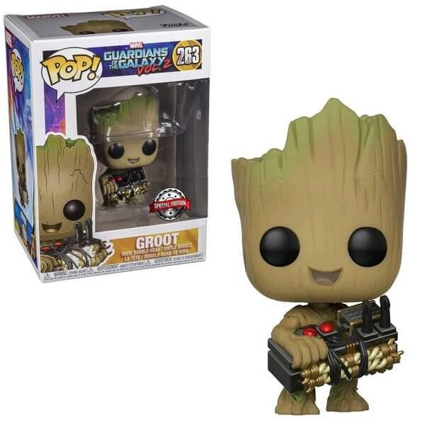 Funko POP Marvel Guardians of the Galaxy vol. 2 - Groot 263 Bobble-Head Special Edition