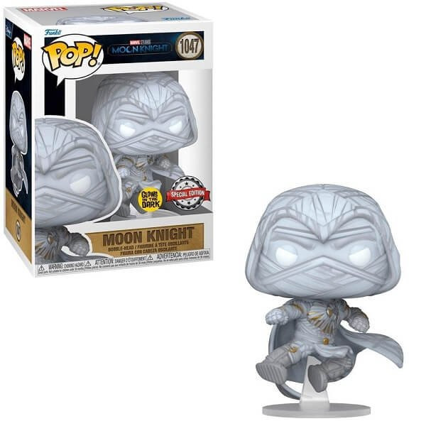 Funko POP Marvel Moon Knight - Moon Knight GiTD 1047 Bobble-Head Special Edition Exclusive
