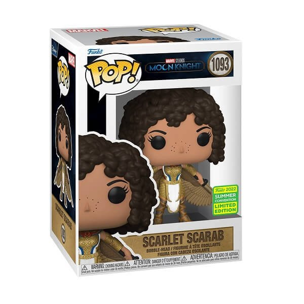 Funko POP Marvel Moon Knight - Scarlet Scarab 1093 Bobble-Head 2022 Summer Convention Exclusive