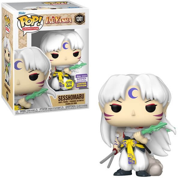 Funko POP Animation Inuyasha - Sesshomaru GitD 1301 Vinyl Figure 2023 Summer Convention Exclusive