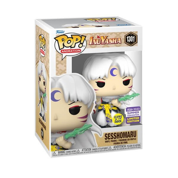 Funko POP Animation Inuyasha - Sesshomaru GitD 1301 Vinyl Figure 2023 Summer Convention Exclusive