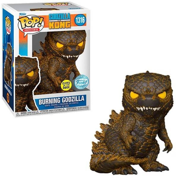 Funko POP Movies Godzilla Vs Kong - Godzilla GitD 1316 Vinyl Figure Special Edition