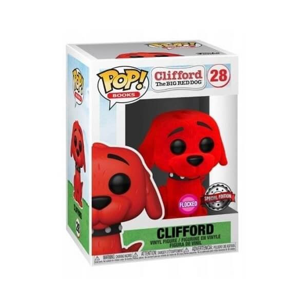 Funko POP Books Clifford the Big Red Dog - Clifford Flocked 28 Vinyl Figure Speial Edition