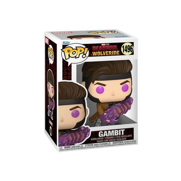 Funko POP Marvel Studios Deadpool & Wolverine - Gambit 1496 Bobble-Head 