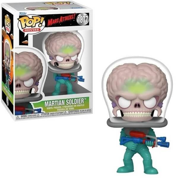 Funko POP Movies Mars Attacks! - Martian Soldier 1877 Vinyl Figure