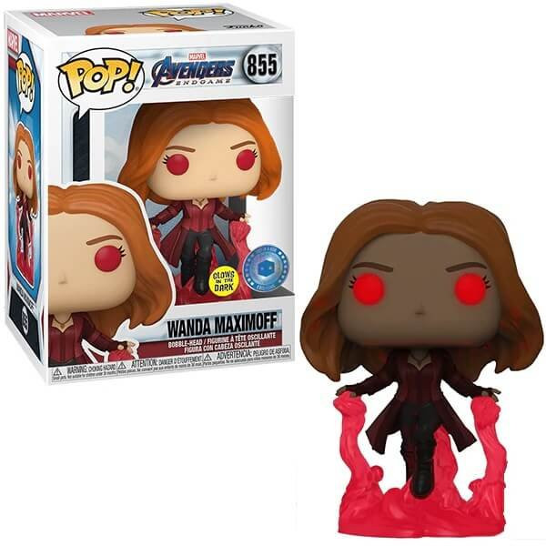 Funko POP Marvel Avengers Endgame - Wanda Maximoff GitD 855 Bobble-Head Pop in a Box Exclusive