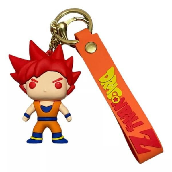 3D Μπρελόκ Σιλικόνης DragonBall Z - Goku Super Saiyan God 8 εκ. 
