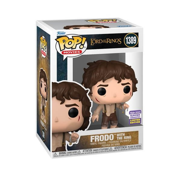 Funko POP Movies The Lord of the Rings - Frodo with The Ring 1389 2023 Summer Convention Exclusive